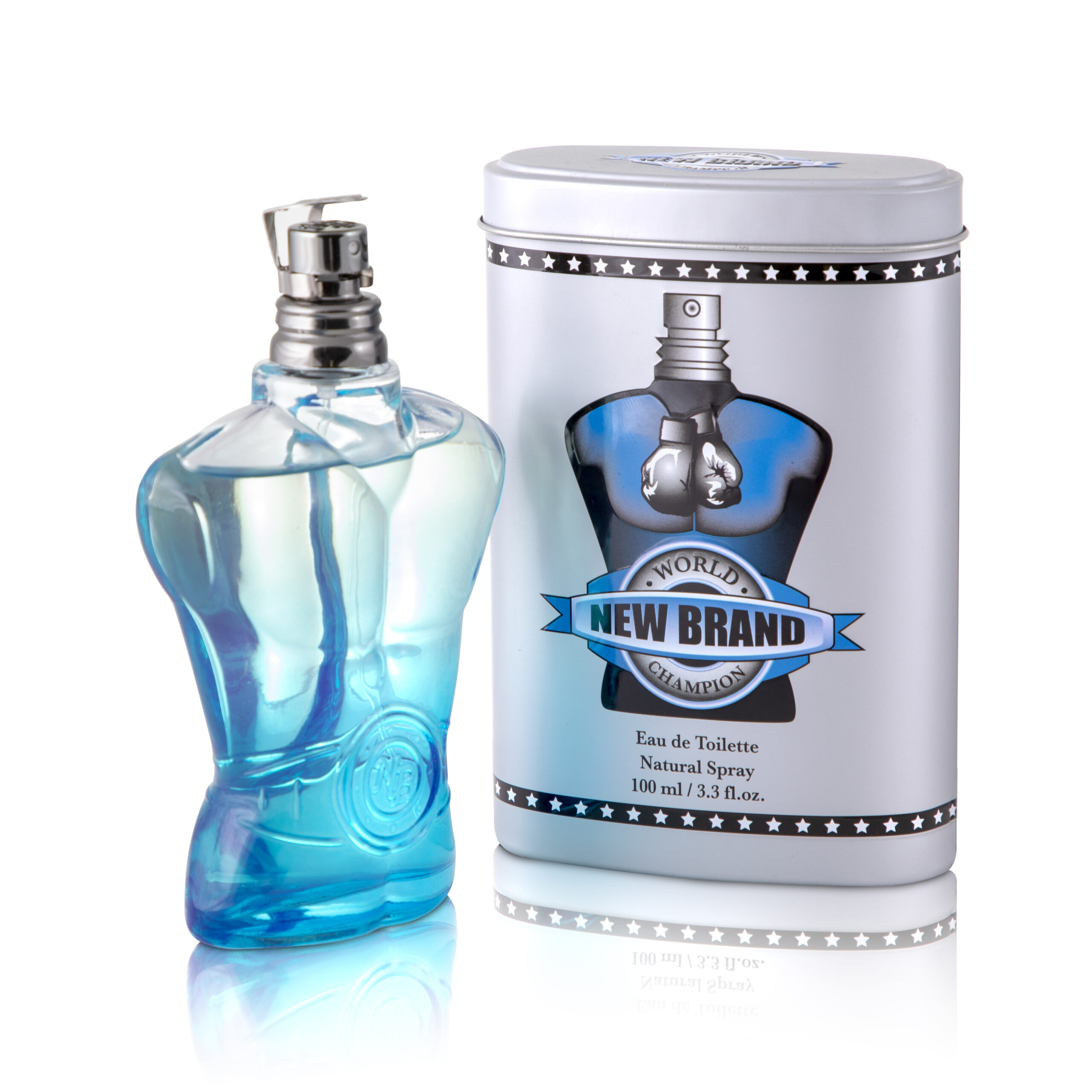 NEW BRAND WORLD CHAMPION BLUE FOR MEN EDT 100ML