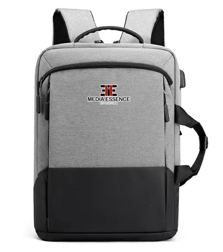 NOVITA' Zaino MEDIA ESSENCE EVOLUTION per viaggi 42x30x13 laptop resistente e robusto per uomo e donna, borsa per computer da viaggio/lavoro di grande capacità da 45 litri con porta USB, zaino leggero e resistente all'acqua per pendolari
