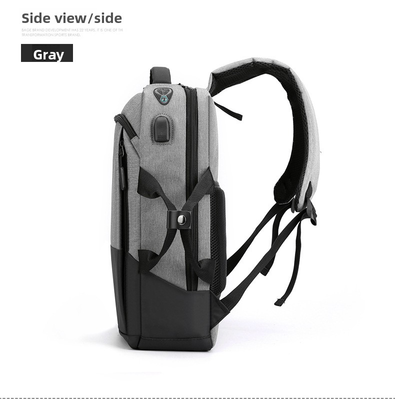 NOVITA' Zaino MEDIA ESSENCE EVOLUTION per viaggi 42x30x13 laptop resistente e robusto per uomo e donna, borsa per computer da viaggio/lavoro di grande capacità da 45 litri con porta USB, zaino leggero e resistente all'acqua per pendolari - Image 6
